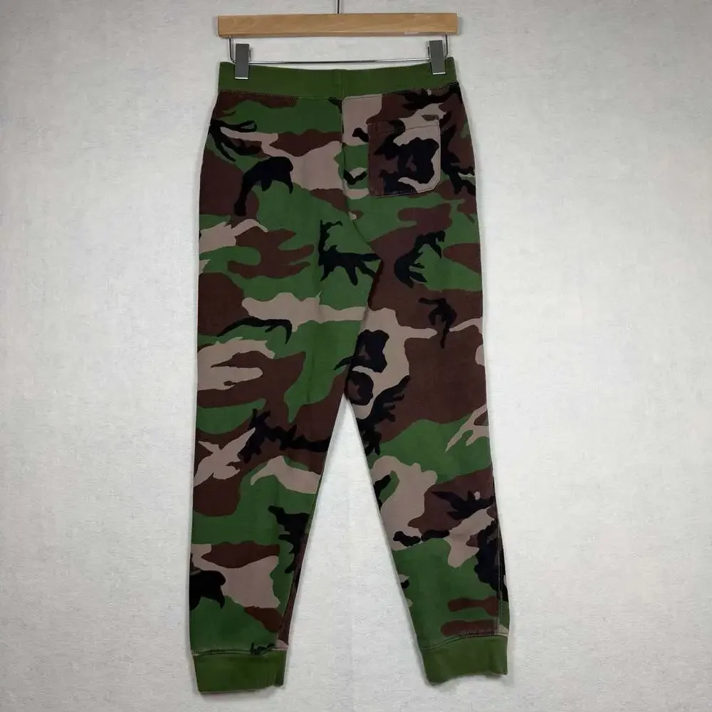 Polo Ralph Lauren Boys Large 14-16 Green Camouflage Print Jogger Sweatpants